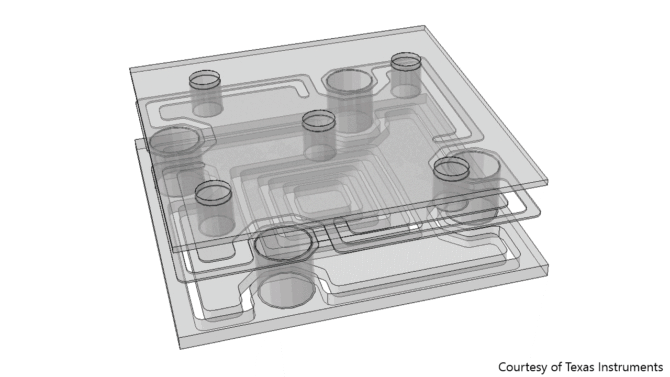 Showing how Phase Light Modulation (PLM) including  DLP® Technology works. <br />Courtesy of Texas Instruments