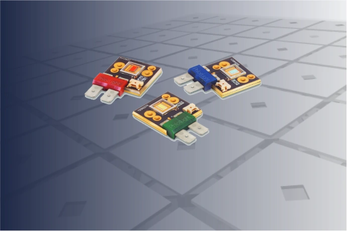 The box shows a selection of supported high-power LEDs.